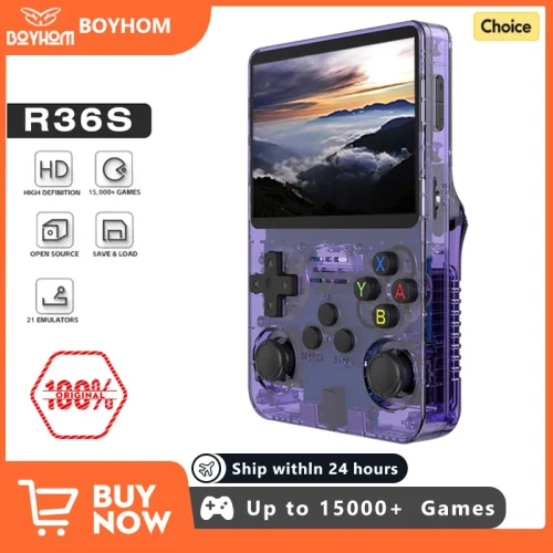 R36S Retro Handheld Game Console 3.5" IPS Screen 64GB/128GB Portable