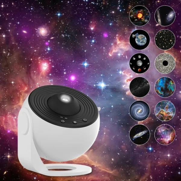 Galaxy Projector Starry Sky Night Light 360° Rotating Lamp for Kids & Home