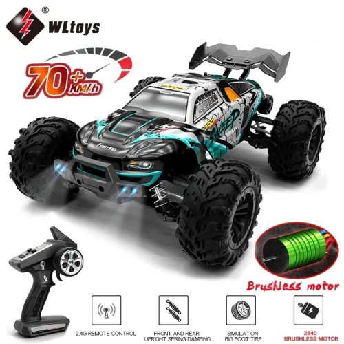 1:16 4WD RC Car 70KM/H High Speed Drift Monster Truck with LED Remote