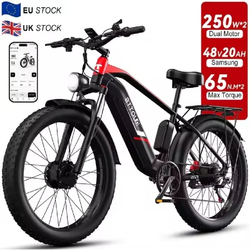 F26 Electric Bike 48V 20Ah Dual Motor 26" Fat Tire E-Bike for Adults