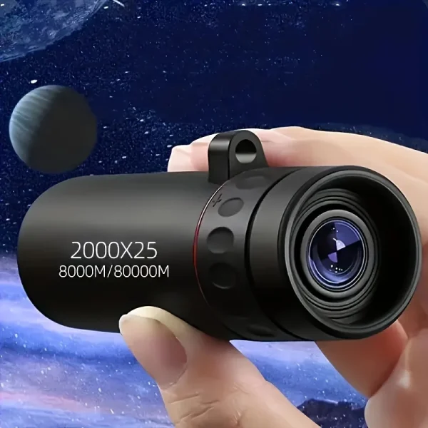 2025 HD Monocular Telescope 2000X25 Compact Portable for Travel & Outdoor