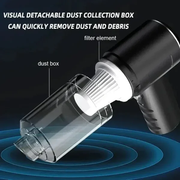 Portable Wireless Car Vacuum Cleaner 120W High Power Dual Use Home & Auto