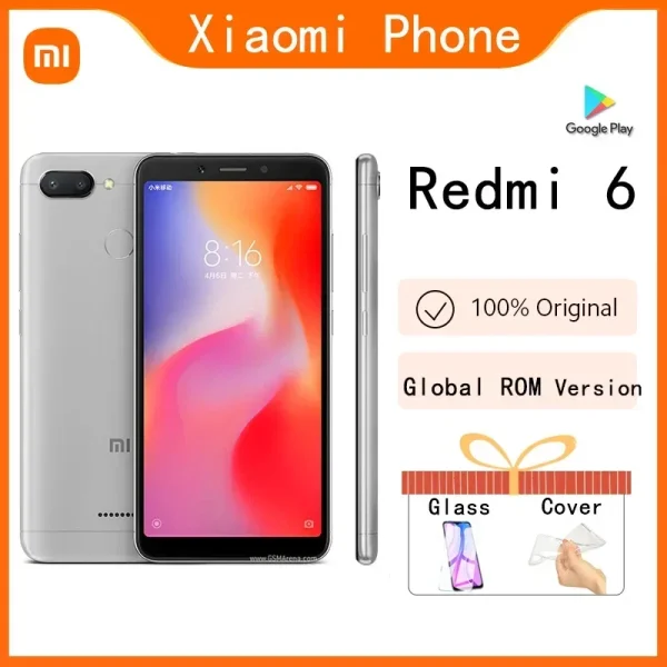 Xiaomi Redmi 6 Smartphone 4GB 64GB 13000mAh 6.6" Global 4G Phone