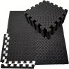 16Pcs Non-slip Waterproof Fitness Mat Shock-absorbing Floor Protection Splicing Exercise Mat Power Yoga Training Floor Tiles